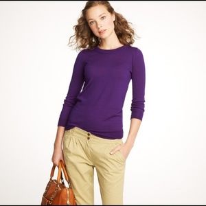 J. Crew purple sweater